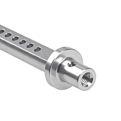 4Pcs Aluminum Alloy RC Car Body Posts Mount Holder Column 49.5mm Compatible with Axial SCX10 90046 90047 RC4WD D90 1/10 RC Rock Crawler (Silver) - color: Silver