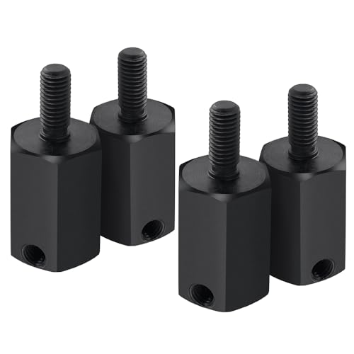 MORLORDY 4Pcs Steel RC Wheel Hex Hubs +20mm Extenders Counterweight Hex Adapters for 1/6 RC Rock Crawler Axial SCX6 AXI05000 Upgrade Part