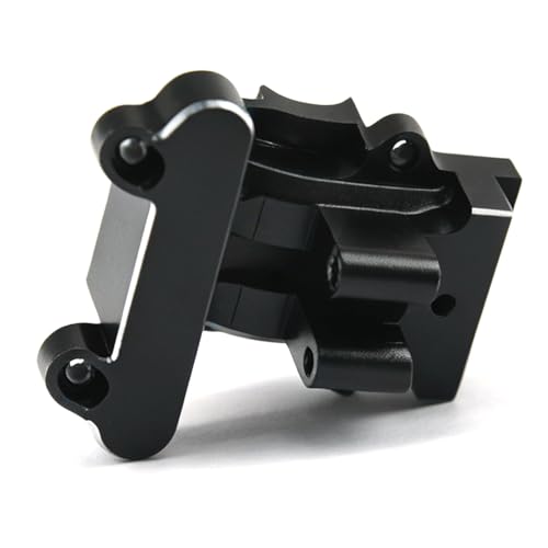 Aluminum Upgrade Parts Set for ARRMA 1/16 Mini Kraton 3S, Front/Rear Upper/Lower Arm, Gearbox Cover, Wing, Steering Link (Black Rear Gearbox Cover) - color: Black Rear Gearbox Cover
