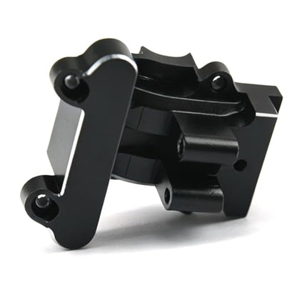Aluminum Upgrade Parts Set for ARRMA 1/16 Mini Kraton 3S, Front/Rear Upper/Lower Arm, Gearbox Cover, Wing, Steering Link (Black Rear Gearbox Cover) - color: Black Rear Gearbox Cover
