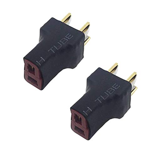 3PCS RC T Plugs Parallel Connector,1 Female to 2 Male T Plug Adapter Compatible with RC Quadcopter Airplane Car Lipo Battery