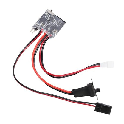 ESC, 30A Brushed Electronic Speed Controller RC Motor Speed Control with Brake PH2.0 Plug for 1:16 1:18 1:24 RC Car Boat DIY