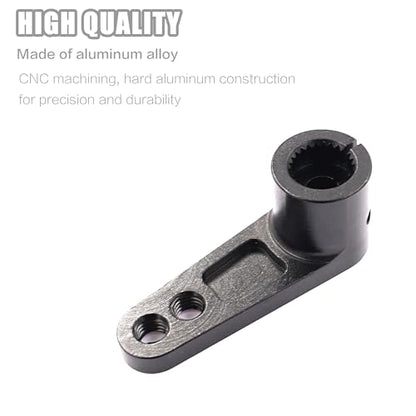 Aluminum 25T Servo Arm for Futaba Savox Power HD Servos Motor(Black) | 25T Servo Horn for 1/8 1/10 RC Off-Road Crawler Drift Racing Car,CNC Machining,High Strength