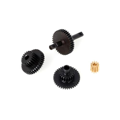 LCX Racing 1/18th RC Crawler Car Hard Steel Transmission Gearbox Gears Set for TRX4M, Upgrades Parts Accessories (9.7:1 Overdrive)