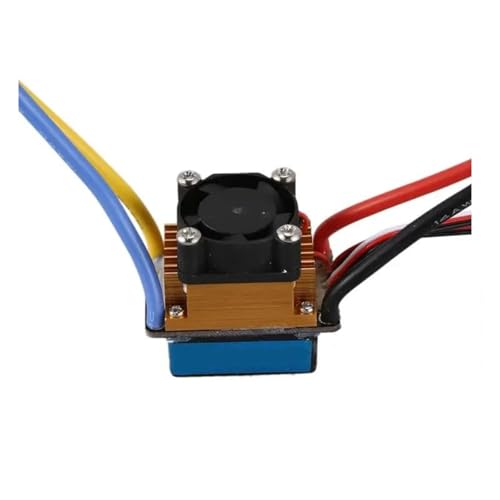 for 480A Waterproof Brushed ESC Single Motor with Cooling Fan 2-4S 3 Modes 5V/3A BEC RC Cars Modified Replacement Trailer Trucks RC Parts