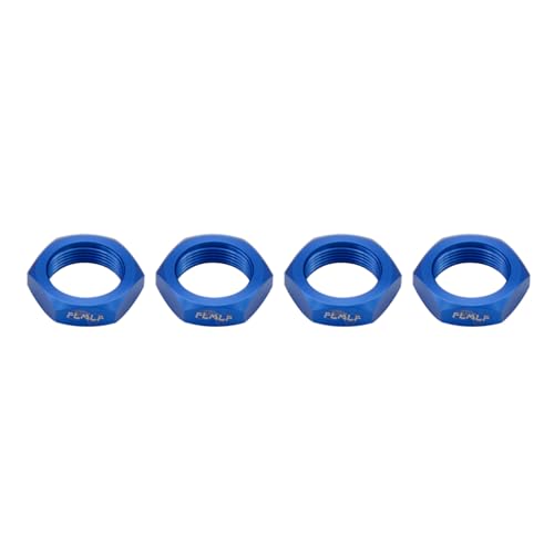 FLMLF 24mm RC Car Wheel Nuts 4-Piece Set for 1/5 HPI ROFUN BAHA ROVAN KM Baja 5B 5T 5SC Truck Parts (Blue) - color: Blue