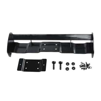 Plastic Rear Wing Tail Kit for 1/5 Hpi Km ROVAN Baja 5b Buggy Rc Car Toys Parts (Black) - color: Black