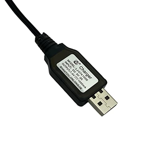 3Packs 7.4V 2S LiPo Battery USB Charger Cable 1A Fast Charging with XH-3P Connector for RC Car Truck Rock Crawler FPV Drone Airplane Boat Racing Quadcopter Helicopter Airsoft SCX24