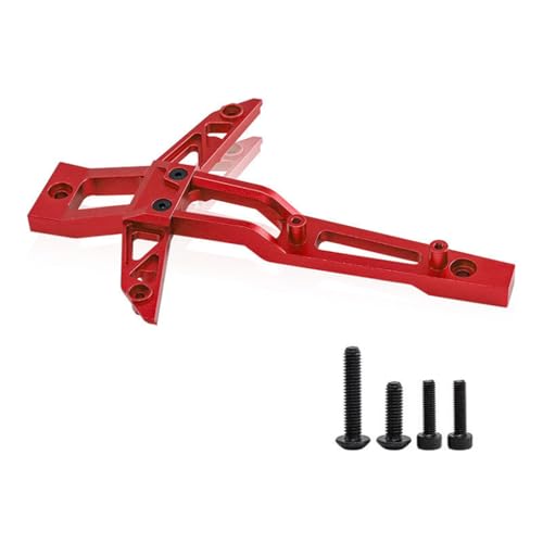 Aluminum Front Chassis Brace Steering Fixed Support RC Upgraded Parts for TRAXXAS 1/10 MAXX WIDEMAXX Monster TRUCK-89086-4, 1/8 6S MAXX SLASH-102076-4 RC Car, Red - color: Red