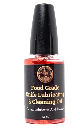 Horace Whitlock Knife Pivot Oil – Premium Food-Safe Lubricant for Folding Pocket Knives, Bearings & Washers | Precision Needle Applicator | 20 ml (0.68 oz)