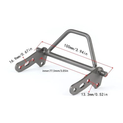 Hand Welded Grade 5 Titanium Front and Rear Bumper Bull Bar Bed Roll Bar for Vanquish VS4-10 Phoenix Chassis Body Upgrade Parts (Front Bumper B) - color: Front Bumper B