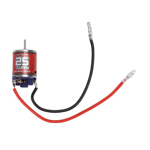 Keenso RC Brushed Motor, 25T High Speed Strong Magnetic Force 2.3mm Shaft Stainless Steel Replacement for Tamiya, Losi,