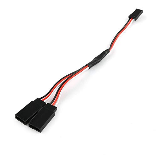 E-outstanding Servo Plug Extension Lead 150mm Y Style 3-Pin Servo Extension Cord for RC Airplane JR Futaba Servo Accessories 1 Male to 2 Female Cable Splitter