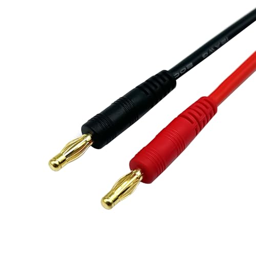 XT60H (XT60 Upgarded Female Connector Plug to 4mm Banana Plugs Battery Charge Lead Adapter Cable 3FT/1M - style: XT60H Female Charge cable-3FT/1M