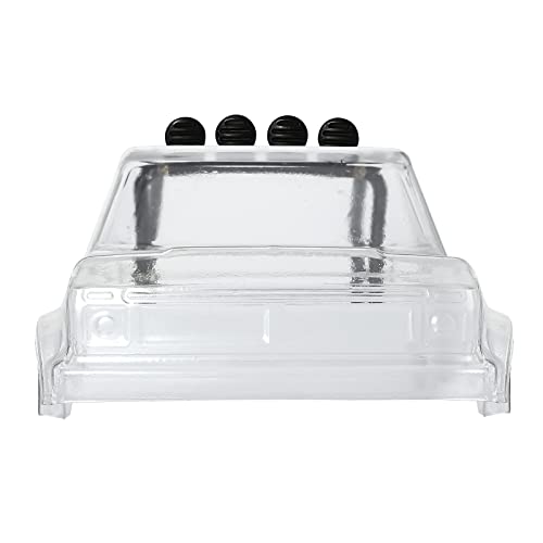 INJORA RC Clear Body with Roller Cage for 1/24 RC Tracked Car Axial SCX24 Upgrade Parts