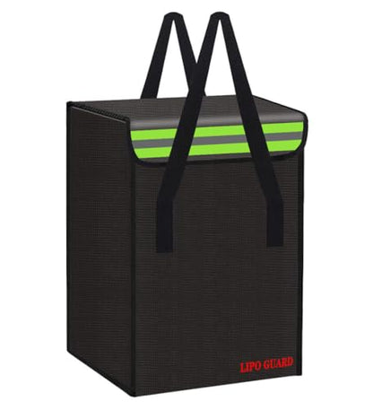 7.9"x7.9"x12.6" Ebike Battery Safe Bag Fireproof Charging Lipo Bag Large Capatity for Lipo Battery Pack Storage Charging Transport, Home Office Travel Fireproof Safe Storage Pouch - size: 200*200*320mm