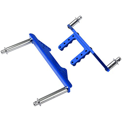 Metal Front & Rear Body Mounts Body Posts Upgrade Parts Compatible with Traxxas Slash 2WD Rustler Stampede VXL 1/10 RC 2WD Car (Blue) - color: Blue
