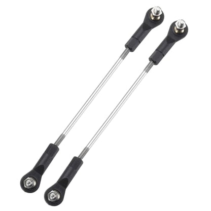 MECCANIXITY 2Pcs Adjustable Turnbuckles Camber Link, 109-119mm Turnbuckle Rod Steering Servo Linkage with M3 Ball Head Rod Ends for RC Car Replace Parts - size: 109-119mm