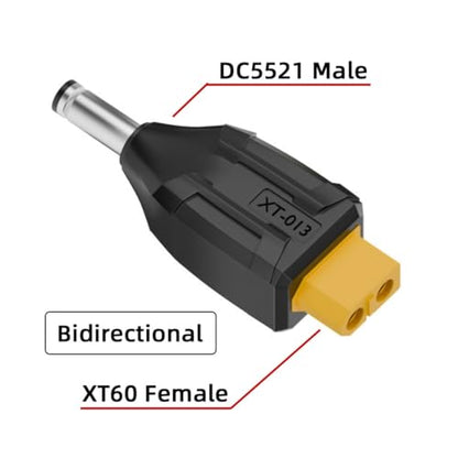 ChenYang XT60 to DC Adapter,DC 5.5x2.1mm Male to XT60 Female Bidirectional Charging Conversion Adapter for Aircraft Model/Car Model/Remote Control Toy/Battery Charger - style: DC Male to XT60 Female