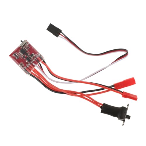 30a Brushed Esc with Brake Dual Way Electronic Speed Controller for Rc Cars Boats Precision Control for Smooth Acceleration Deceleration Durable Design