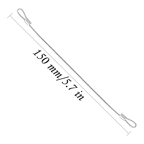 8Pack ShareGoo Metal Clip R Pin Rod with Steel Anti-Lost Rope RC Body Shell Clip Wire Compatible with 1/8 1/10 Traxxas HSP Arrma Axial Redcat Tamiya HPI RC Car Truck Crawler (Silver) - color: Silver
