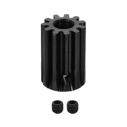 uxcell 1.5 Mod 11T Spur Gear 8mm Bore, 1045 Steel Pinion Gear Black Surface Treatment, 20°Pressure Angle, for Spur Rack and RC Model Car or Motor DIY - size: 1.5 Mod 11T, 8mm