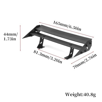 RC Car Toys Components for Tamiya for TT01 for TT02 XV01 PTG2 1/10 Metal Tail Wing Rear Spoiler RC On-Road for Racing for Rally Drift Car Parts