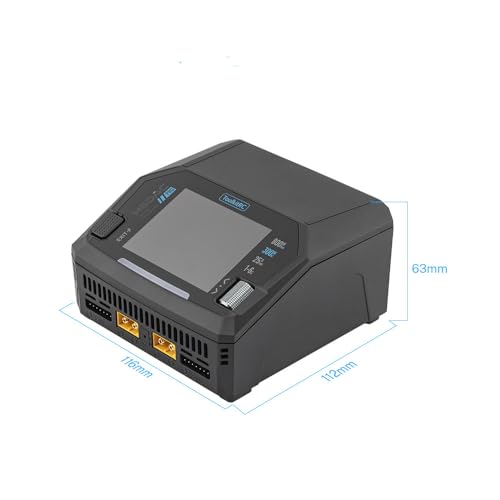 ToolkitRC M6DAC V2/PRO 16AX2 AC200-300W DC800W Dual Channel Smart Charger for 1-6S LiPo LiHV Life Lilon LTO 1-16S NiMH PD65W (M6DAC Pro) - size: M6DAC Pro