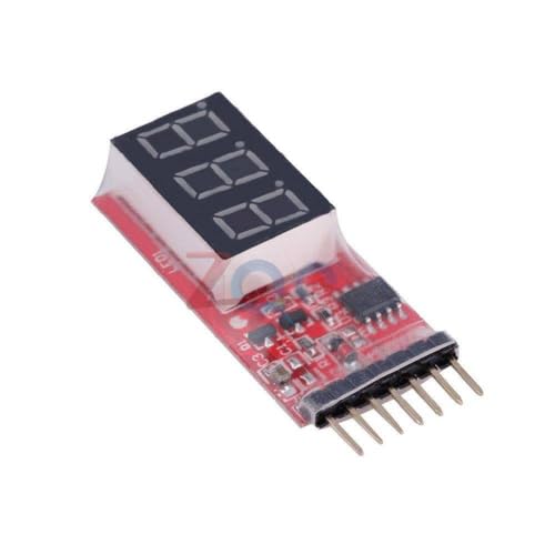 Generic 2-6S RC Li-Po Battery Voltage Indicator Checker Tester 7.4V-22.2V Alarm Indicator Volt Meter Test Module