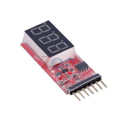Generic 2-6S RC Li-Po Battery Voltage Indicator Checker Tester 7.4V-22.2V Alarm Indicator Volt Meter Test Module