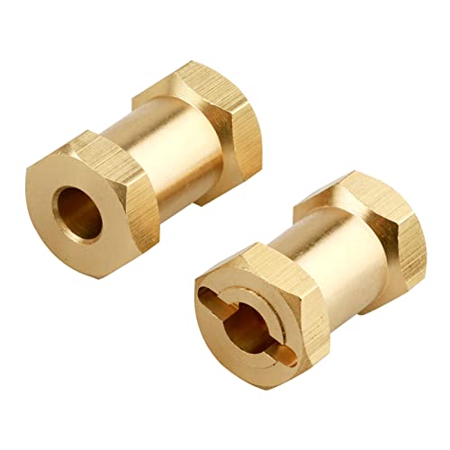 RC Hex Hub 12mm Brass Wheels Hex Hubs Extension Hex Drive Adapter Spacers for 1/10 RC Crawler Axial SCX10 90046 D90, 4-Pack (20mm) - size: 20mm