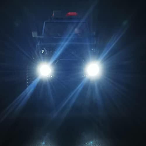 MOHERO Metal Front Bumper Mount with Led Light RC Bumper for 1/24 Axial SCX24 AXI00006 RC Crawler Car Upgrade Parts - size: Front
