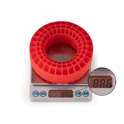 1.9 Inch Silicone Rubber Insert Foam Fit for 118-122mm 4.75" OD 1.9" Wheel Tires Inserts for 1/10 RC Crawler Accessories (Red) - color: Red