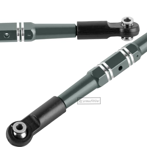 RC Turnbuckles Camber Links Upgrades Part for 1/10 Outcast/Kraton 4x4 4S V2 BLX,Alloy Aluminium Links Steering Linkage Turnbuckles Tie Rods Linkage Set,Titanium - color: Titanium(1set)