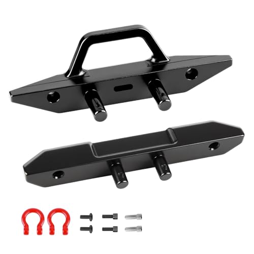 RC Aluminum Front & Rear Bumper Set for Redcat Ascent-18 Upgrades | Aluminum Front and Rear Bumpers for 1/18 RC Crawler Ascent-18