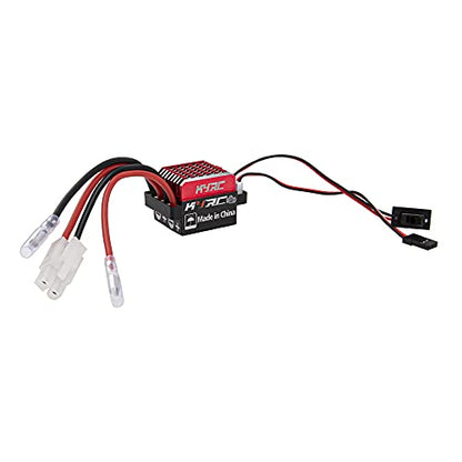 60A ESC RC Car Brushed ESC Electric Speed Controller 6V/2A Compatible with Traxxas TRX-4 TRX-6 D90 HSP Tamiya Redcat Axial SCX10 HPI 1/10 RC Truck Car Crawler (Tamiya-Style Plug)