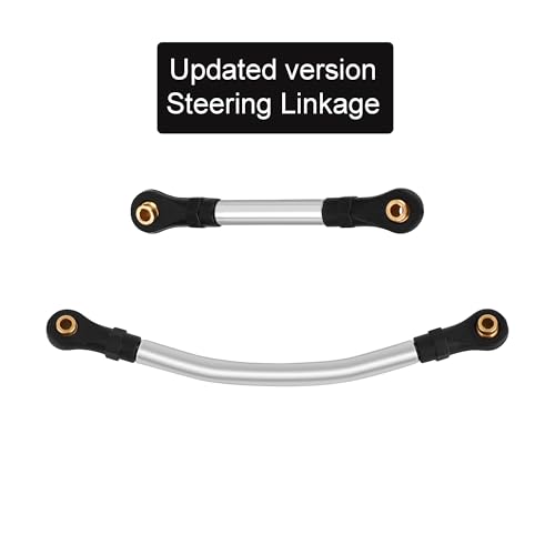 Stainless Steel Steering Links and High Clearance Body Chassis Link Set for Redcat Ascent-18 1/18 RC Crawler Metal Upgrade