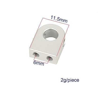 4PCS Body Post Mount CNC Aluminum for Axial SCX10 PRO 1/10 RC Crawler Upgrade,8G (Silver) - color: Silver