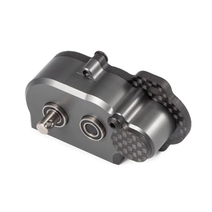 NOD Transmission Tiny LCG Gearbox,LCG Transmission,Machined Ultralight LCG Transmission Tiny Gearbox with Slidable Shim for Straight Axle Axial AR44 AR45 Enduro Vanquish F9 F10 (Gray) - color: Gray