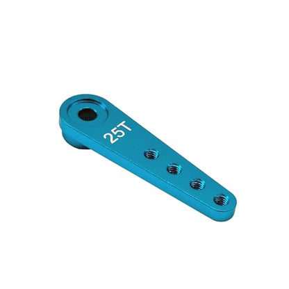 5pcs Aluminum 25T Servo Horn 37mm M2.5 Threads Metal 25 Teeth Extension Steering Arm Compatible with Futaba Savox Power Servos RC Car Truck - color: Blue