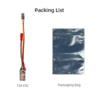 Radiolink 15A ESC for RC Brushless Motor Electric Speed Controller, Support 2S-4S LiPo A560 Airplane Replacement