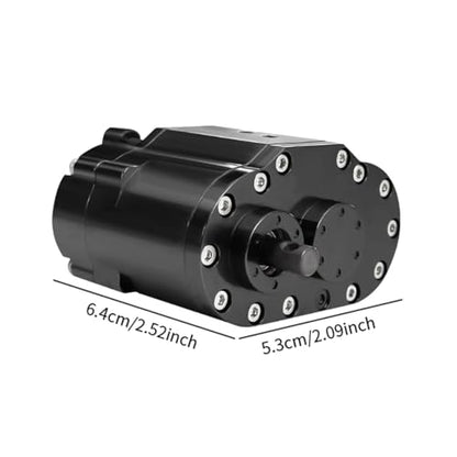 Yiju Transfer Case Gearbox RC Transmission Box Aluminum Alloy Construction Professional Double Speed RC Crawler Gear Set Suitable for Rock Crawling, Black - color: Black