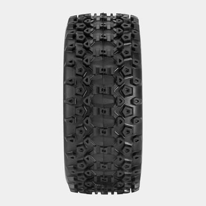 fujita 1/10 RC Racing Short Course Truck Tire & Off-Road Tyre Set Competible for ARRMA SENTON 3S Traxxas Slash4X4 Losi Tenacity Redcat HPI HSP RC Hort Course Truck Car（Black D） - color: Black D