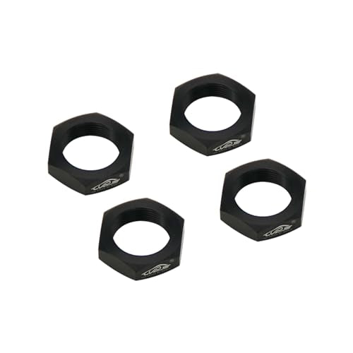24MM Aluminium Wheel Nut Set (Black) | for 1/5 Scale Hpi ROVAN Km Baja 5b RC Car Parts - color: Black
