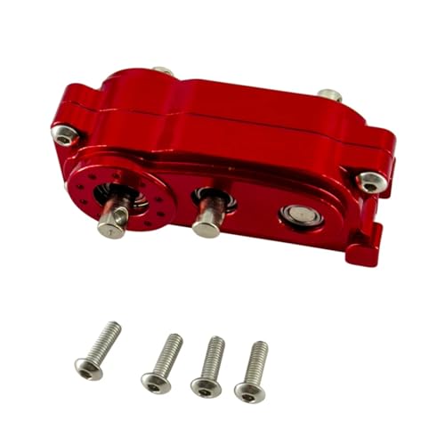 RC Repair Parts for 1/10 Accessories for Axial Scx10 I Ii 2 Upgrades Parts Crawler Car 313mm Wheelbase Metal for Chassis Frame Front Gearbox Transfer Case(Red) - size: Red