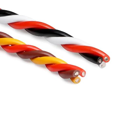 22awg Servo Extension Cable Wire 32 feet 60 Cores Lead 3-pin Line for Futaba JR RC Servo Hobby Model Drones Boats Planes DIY Accessories(E254-1)