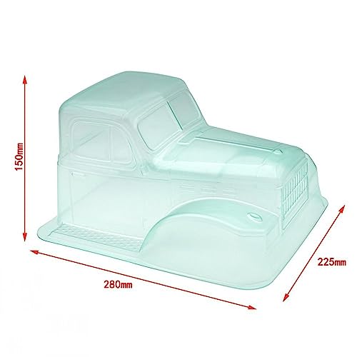 Qianly Transparent Clear Body Shell, RC Clear Body for 1/10 Model Car Truck Vehicles