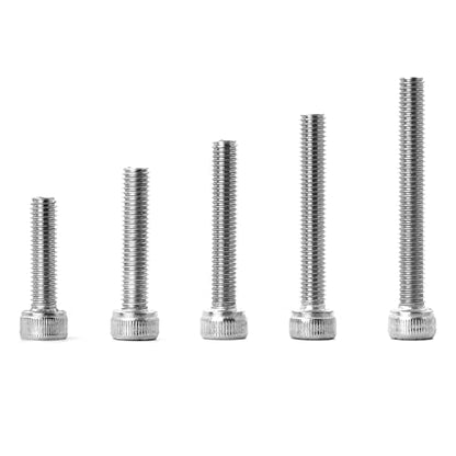 M5 x 20mm 25mm 30mm 35mm 40mm Hex Socket Head Cap Screws Bolts 304 Stainless Steel Allen Hex Drive Metric Machine, Fully Threaded, Assortment Kit 50PCS - size: M5 x 20/25/30/35/40mm (50PCS)