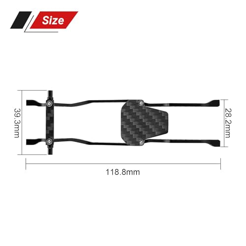 INJORA LCG Aluminum Chassis Kit with POM Rock Sliders for Axial SCX30