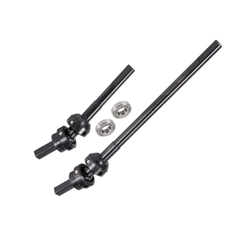RC Car Transmission Shaft for SCX10 III for AR45P Offset Portal Axle 1/10 Steel Constant Velocity Driveshift 3-Joint CVD with Bearing Drive Shaft Upgrade RC Car Crawler Parts